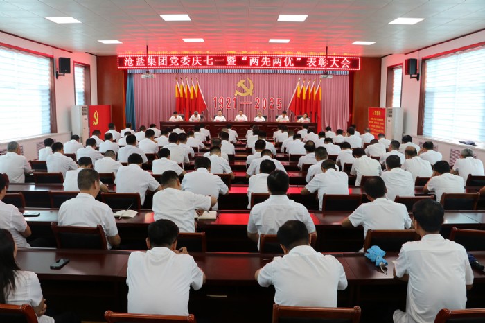滄鹽集團(tuán)黨委召開慶七一暨“兩先兩優(yōu)”表彰大會